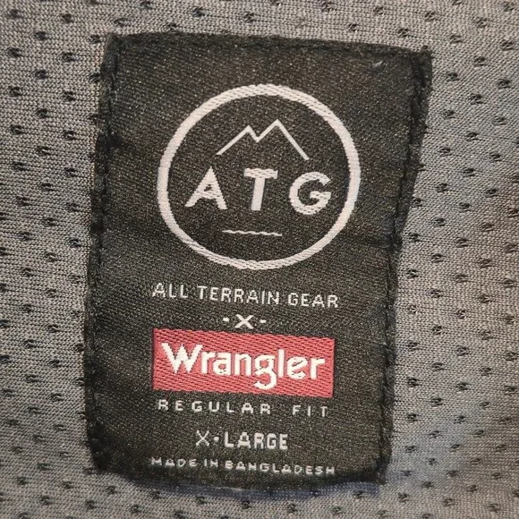 Wrangler ATG All Terrain Gear Plaid Flannel Shirt – Men’s XL - Picture 8 of 10